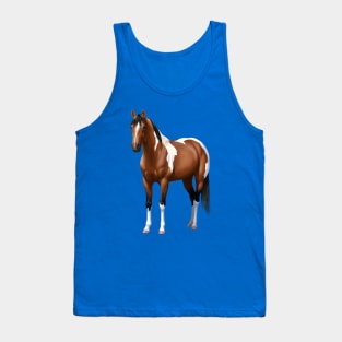 Brown Bay Quarter Horse Pinto Paint Horse Stallion Tank Top